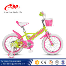 Hohe Qualität 14-Zoll-Stahl Material Kinder Heimtrainer / Cartoon schöne Kinder 4 Rad Fahrrad / Yimei Kinder Fahrrad Online-Verkauf